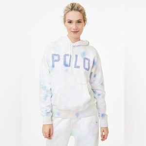 Women's Polo Ralph Lauren Pastel Tie Dye Cotton Hoodie size XS